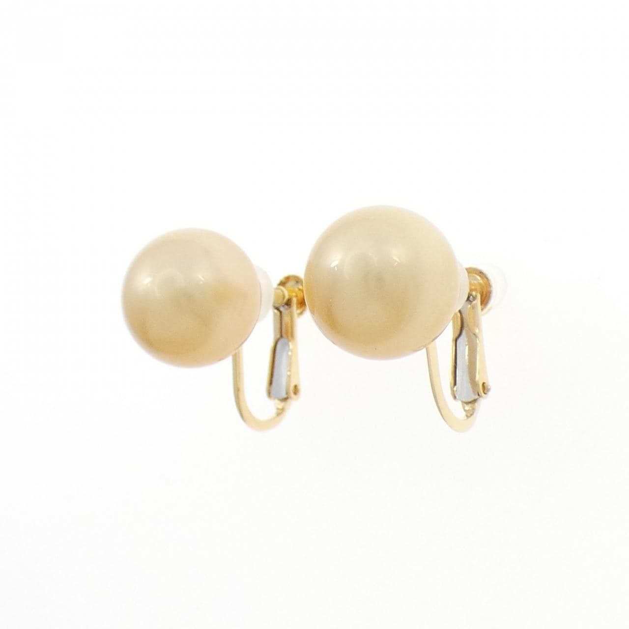 K18YG 白蝶パール イヤリング 11.4mm