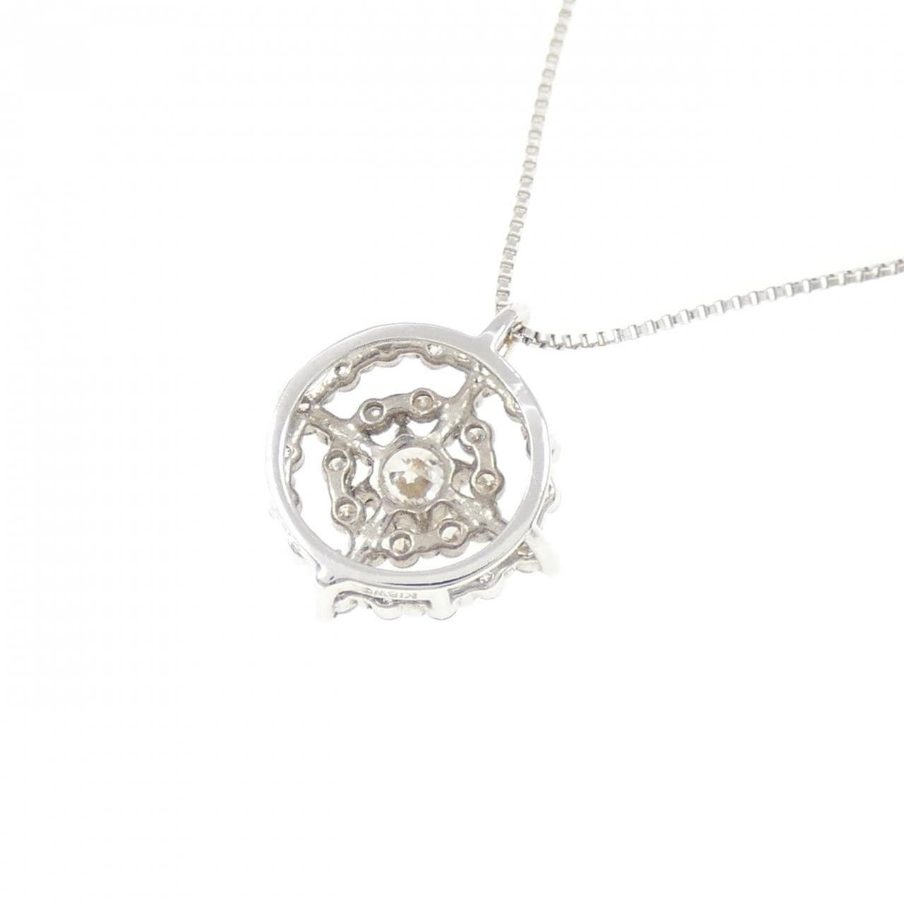 K18WG ダイヤモンド ネックレス 0.35CT