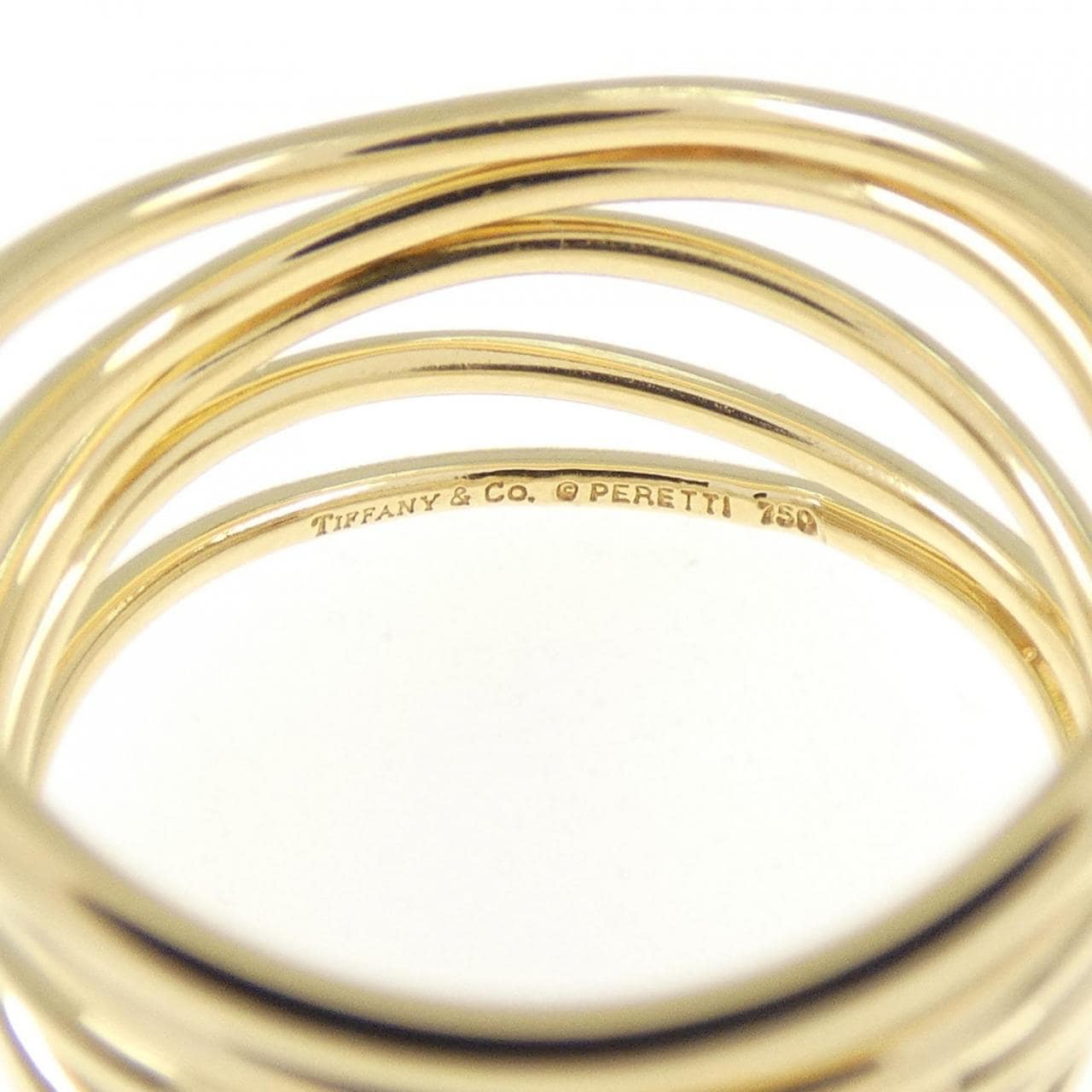 ティファニー ウェーブ5ロウ リング