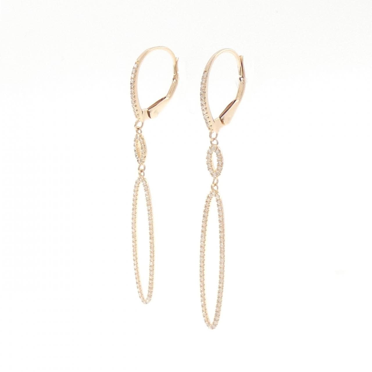K18PG ダイヤモンド ピアス 0.36CT