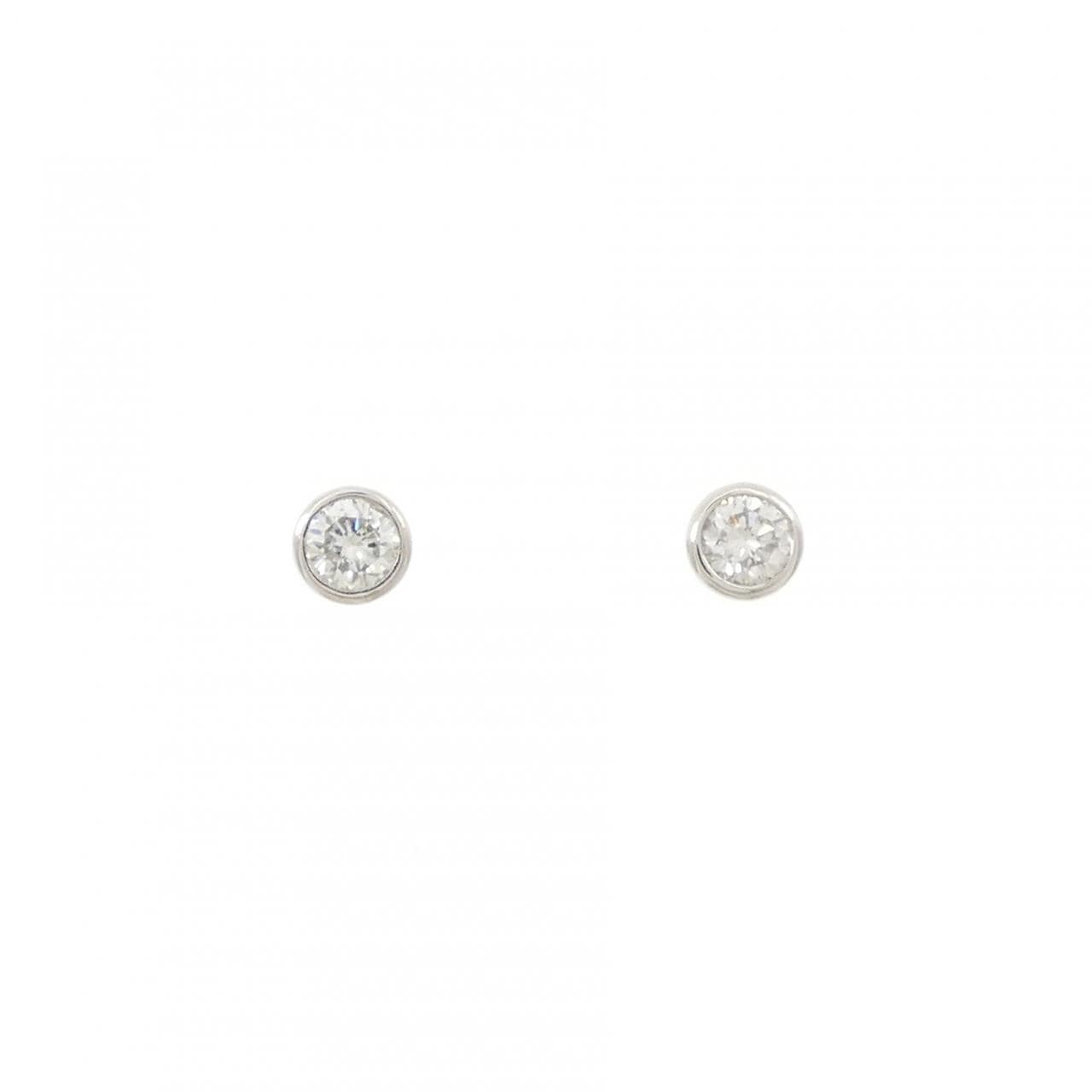 PT/PT900 ソリティア ダイヤモンド ピアス 0.40CT