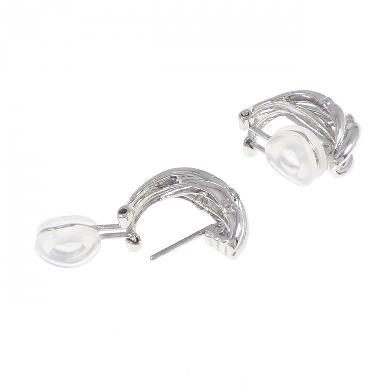 K18WG Diamond earrings/earrings 0.30CT