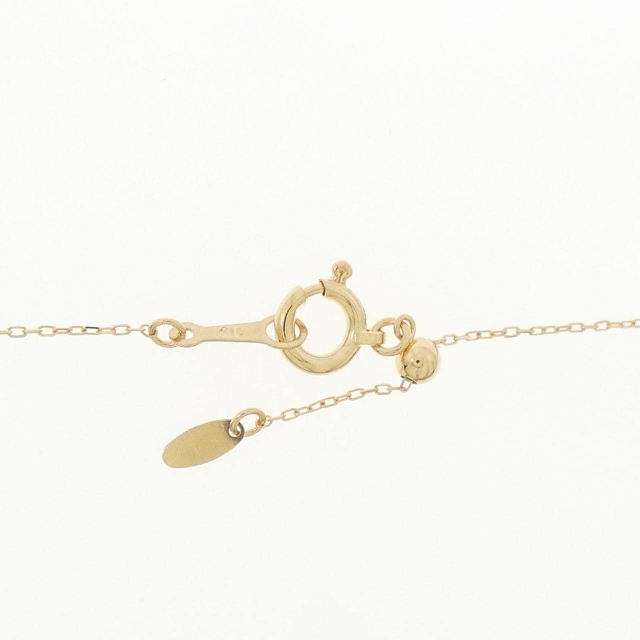 K18YG(枠) ダイヤモンド コイン ネックレス 0.01CT