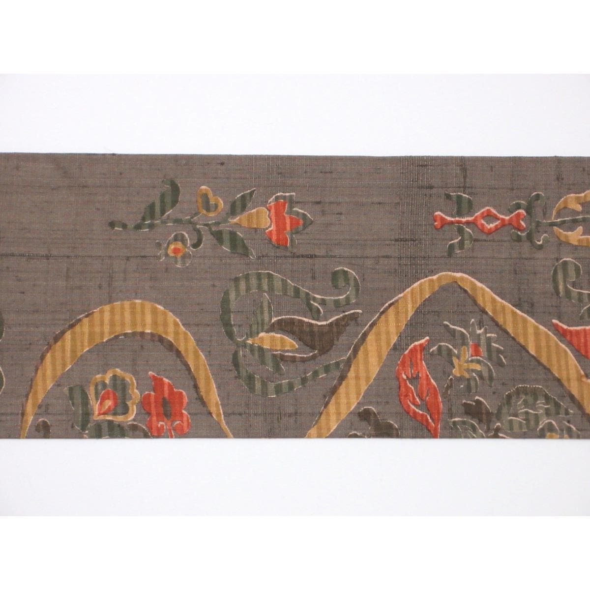 [未使用品] 名古屋腰带染色春亚纺 Zento 图案