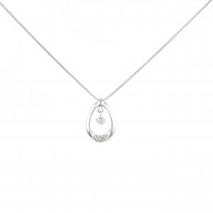 K18WG ダイヤモンド ネックレス 0.10CT
