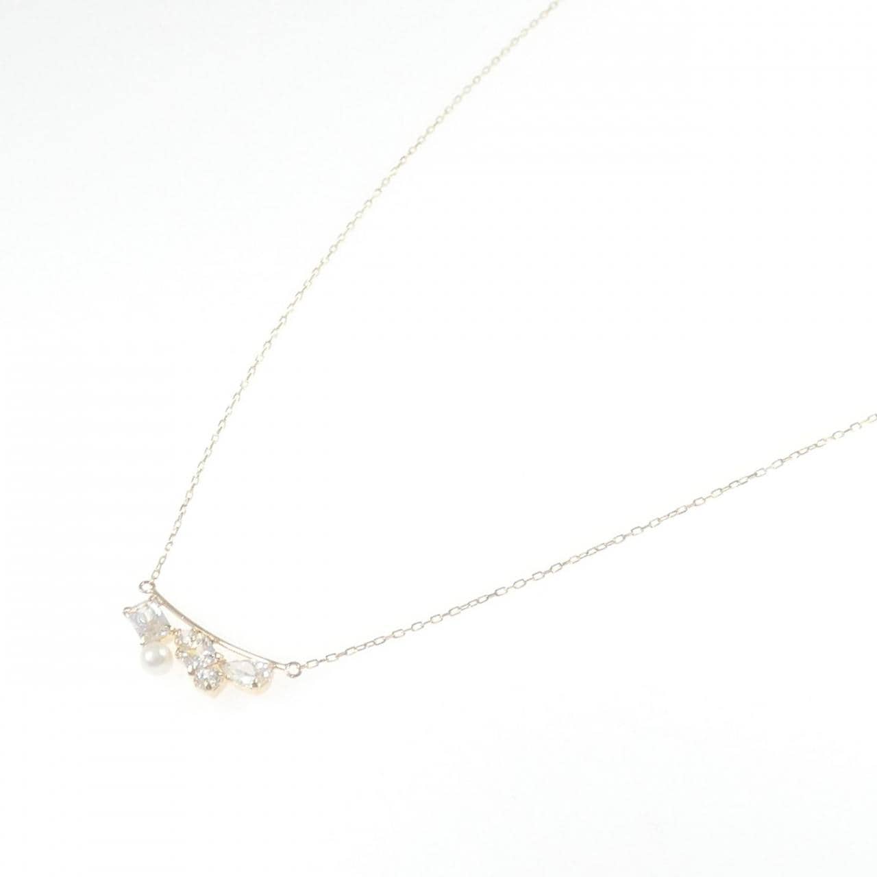 K10YG 淡水パール ネックレス