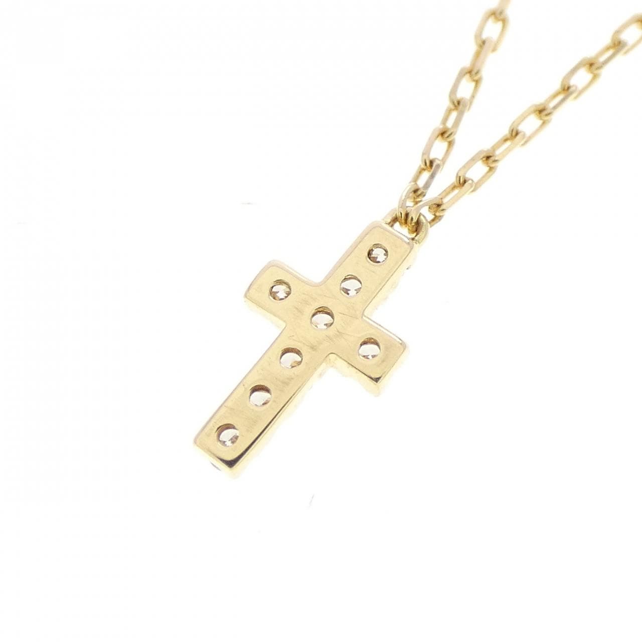 アーカー クロス ダイヤモンド ネックレス 0.05CT