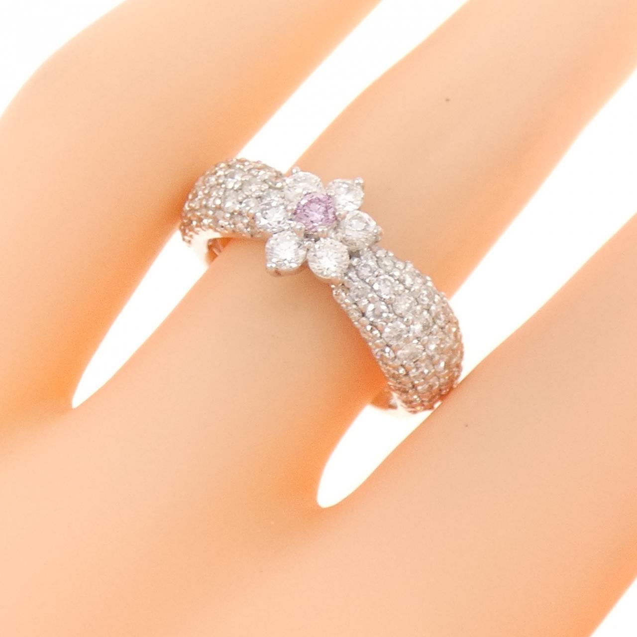 K18WG ダイヤモンド リング 0.063CT FIPP SI2