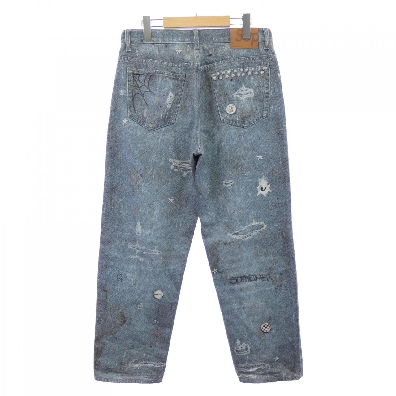 シュプリーム SUPREME HJR Trompe L'oeil Loose F ジーンズ