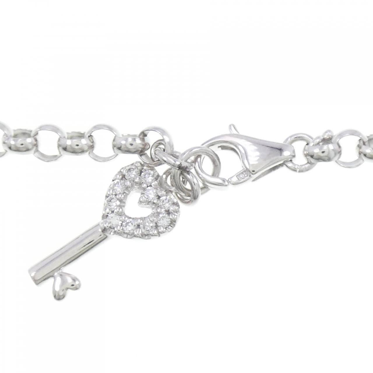 PONTE VECCHIO Heart x Key Diamond Bracelet 0.10CT
