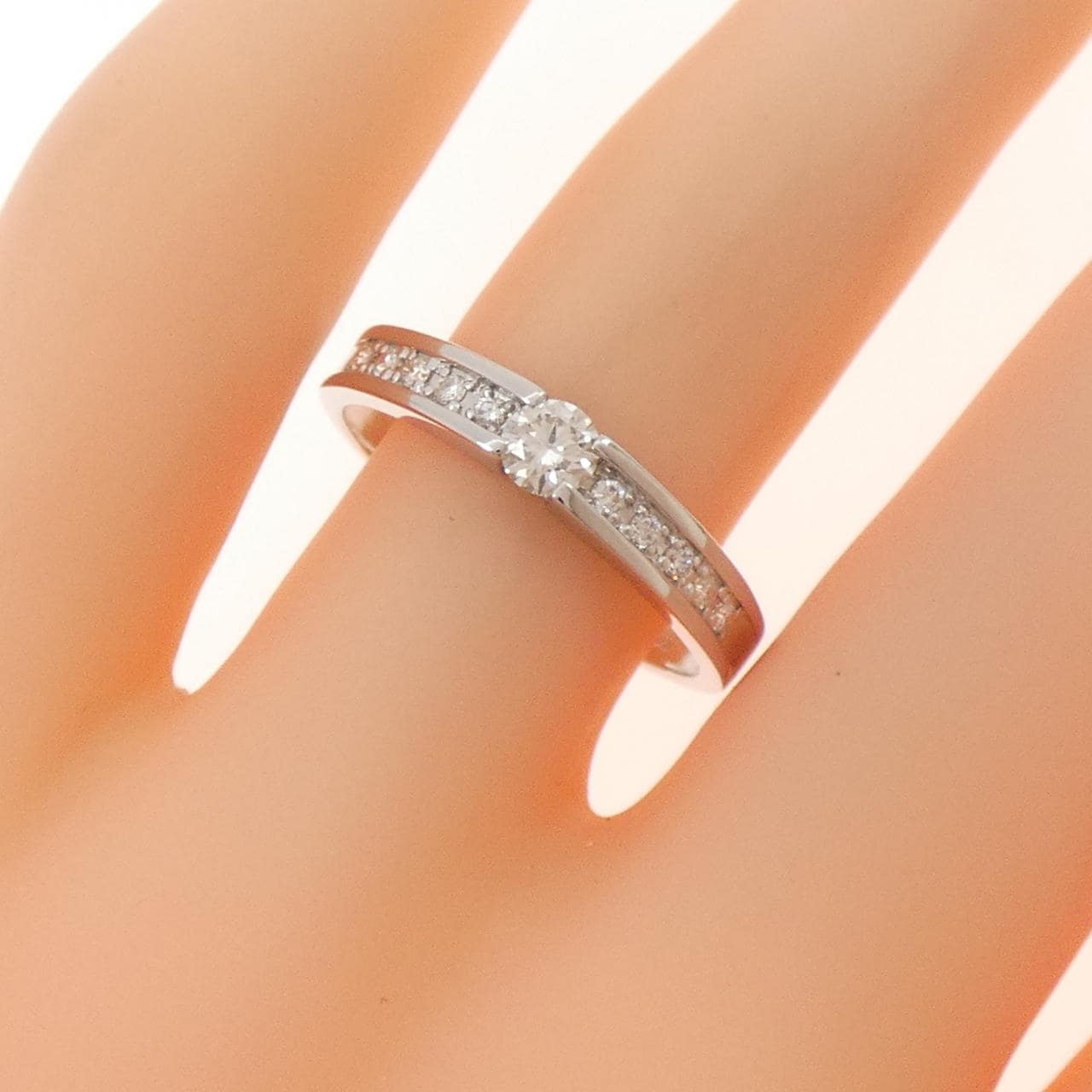 PT950 ダイヤモンド リング 0.169CT
