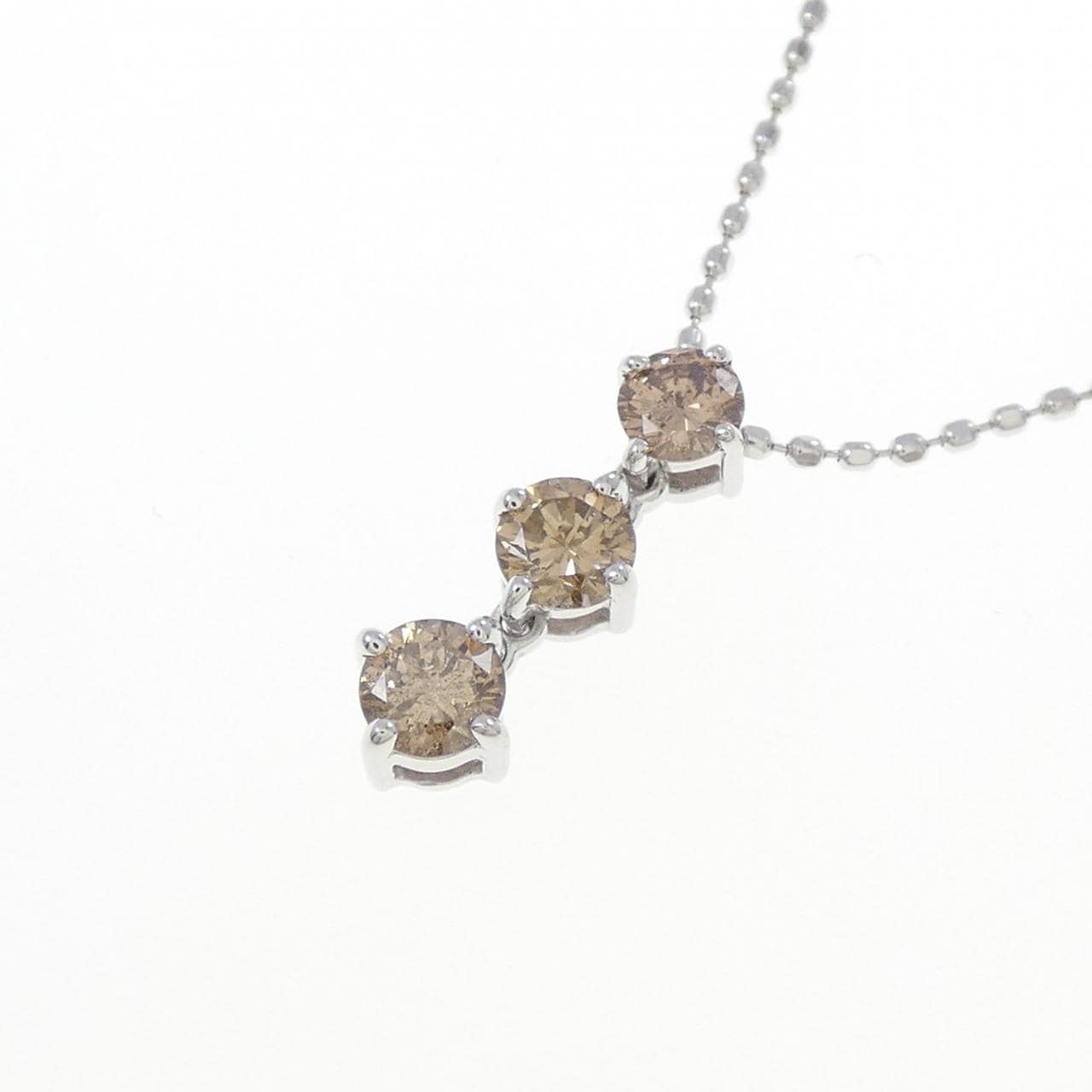 K18WG ダイヤモンド ネックレス 0.40CT