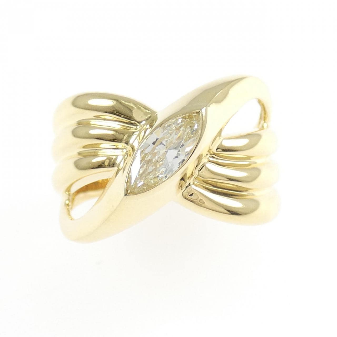 K18YG ダイヤモンド リング 0.328CT