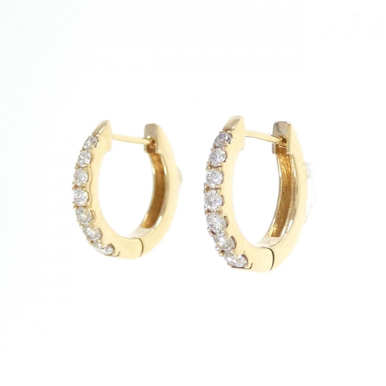 K18YG ダイヤモンド ピアス 0.22CT