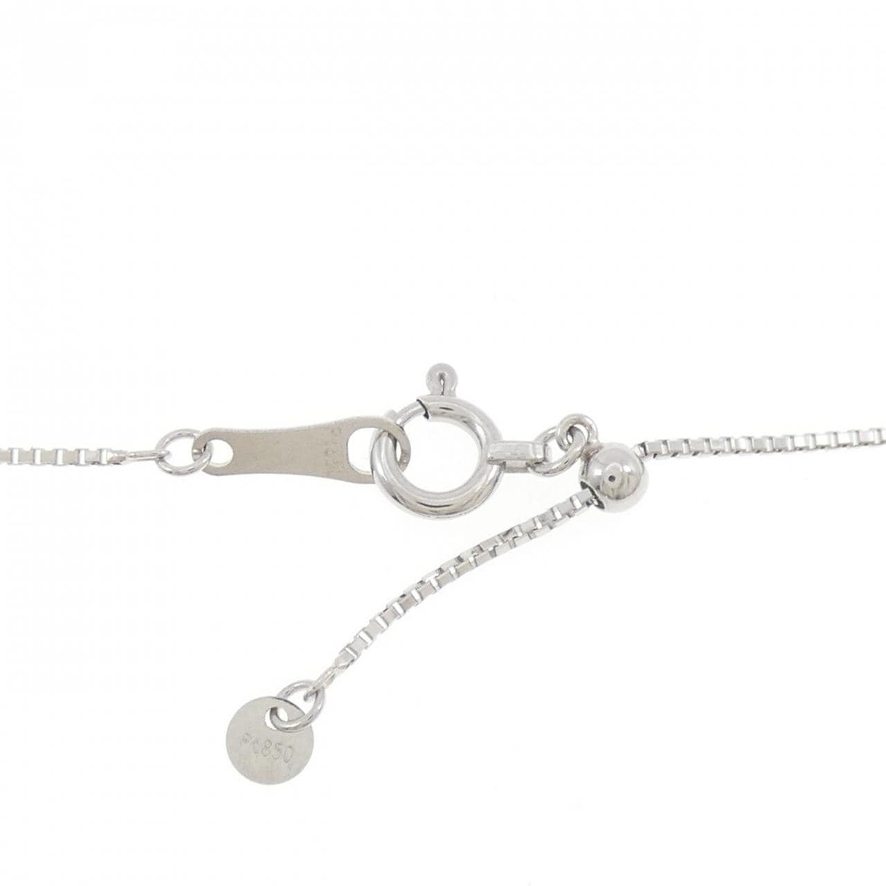 PT900/K18YG/PT850 ラベンダーヒスイ ネックレス 6.59CT