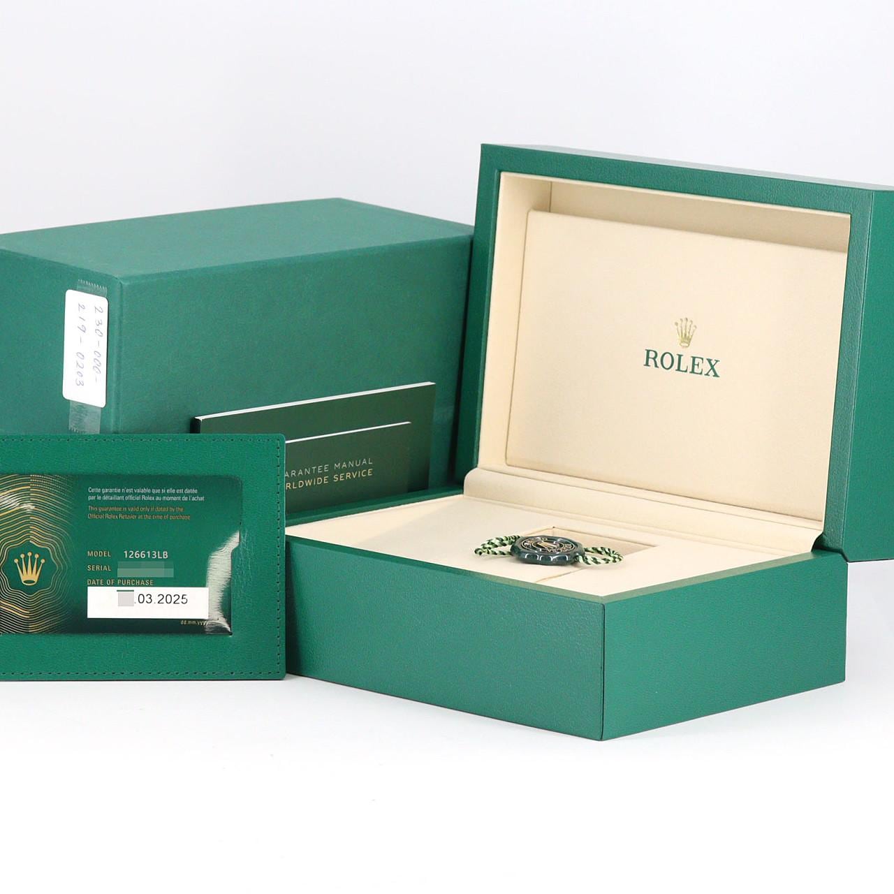 ロレックス サブマリーナーデイト 126613LB SSxYG 自動巻 ランダム番