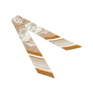 エルメス EX-LIBRIS ツイリー 063791S スカーフ