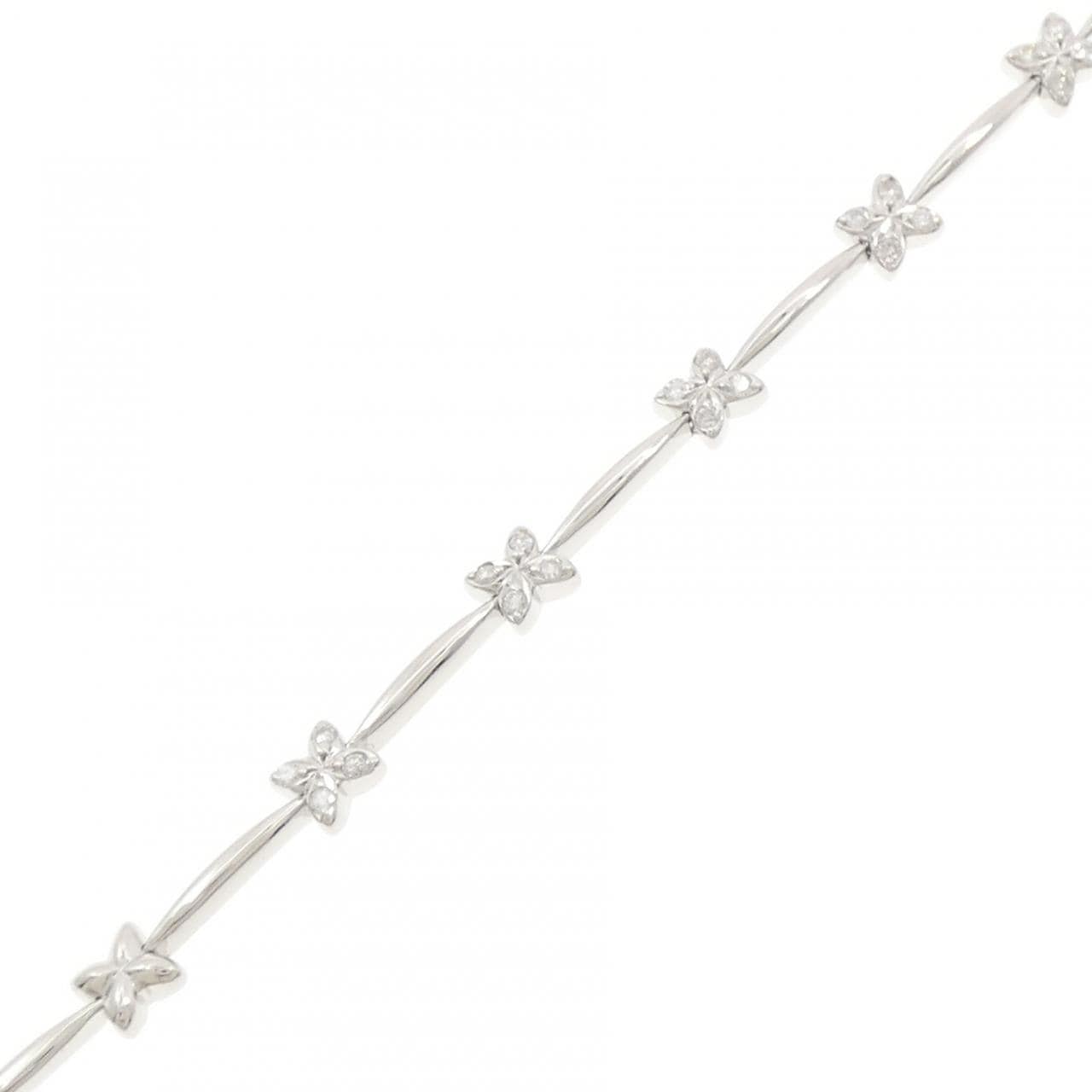 K18WG ダイヤモンド ブレスレット 0.20CT