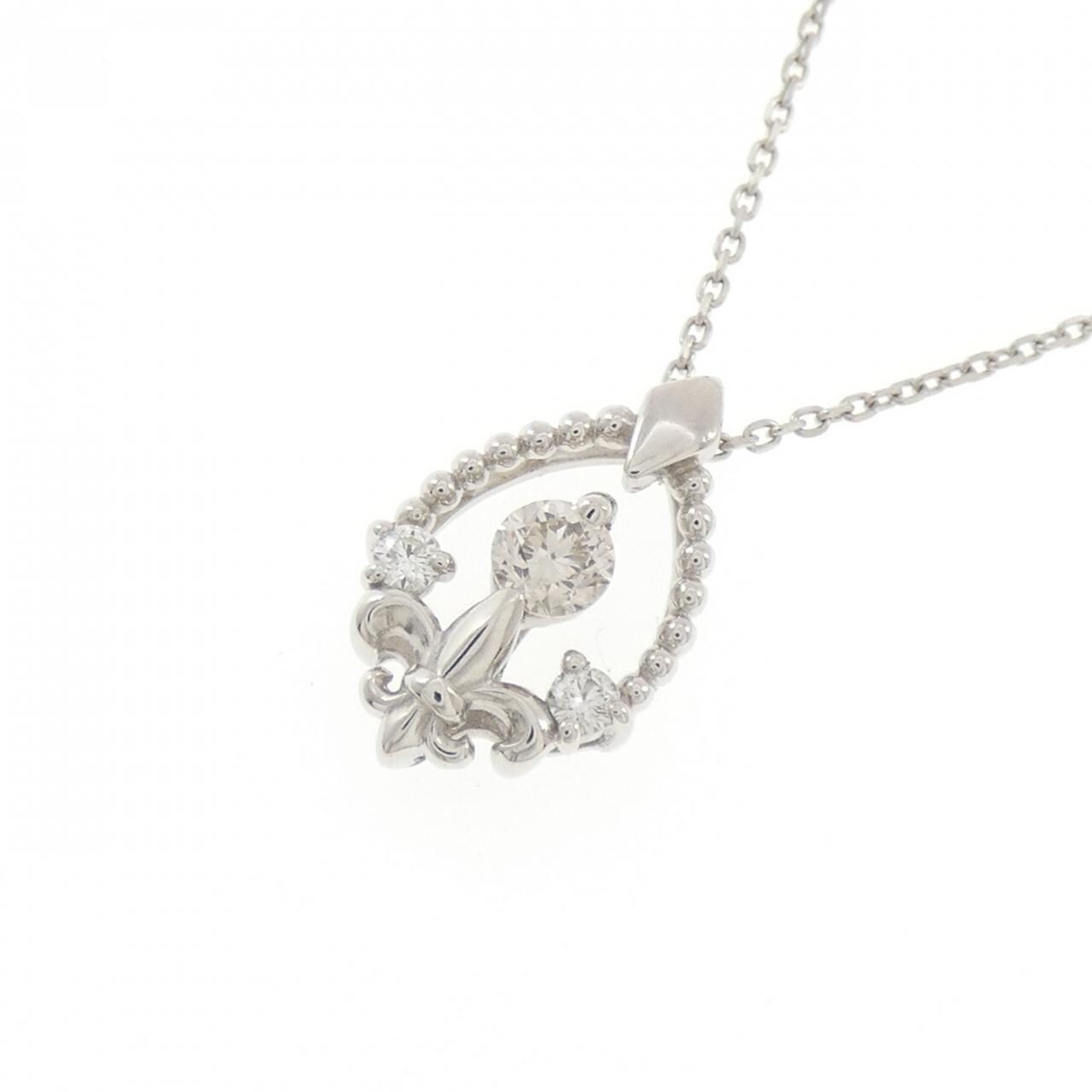 PT900/PT850 ダイヤモンド ネックレス 0.18CT