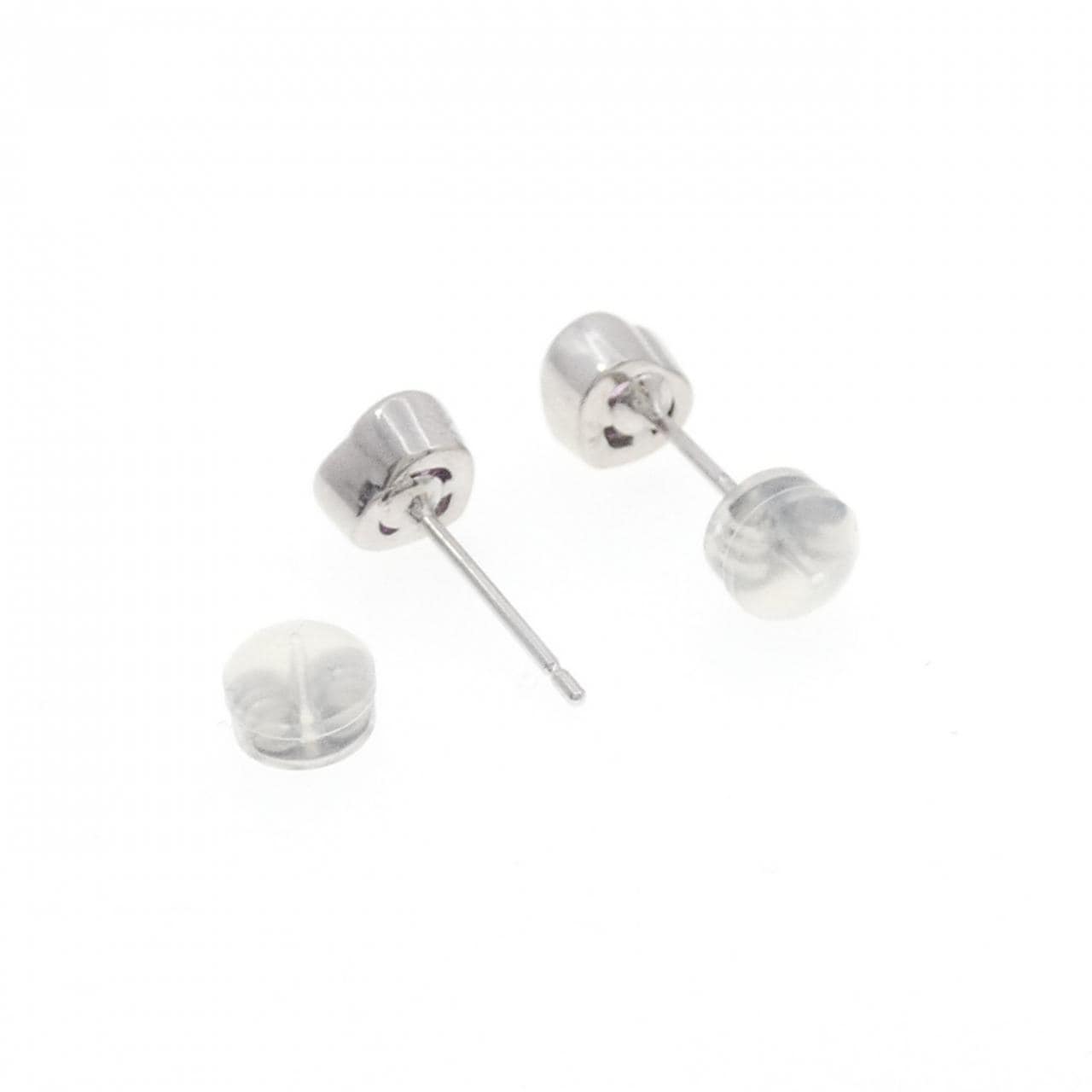 K14WG愛心藍寶石耳釘1.09CT