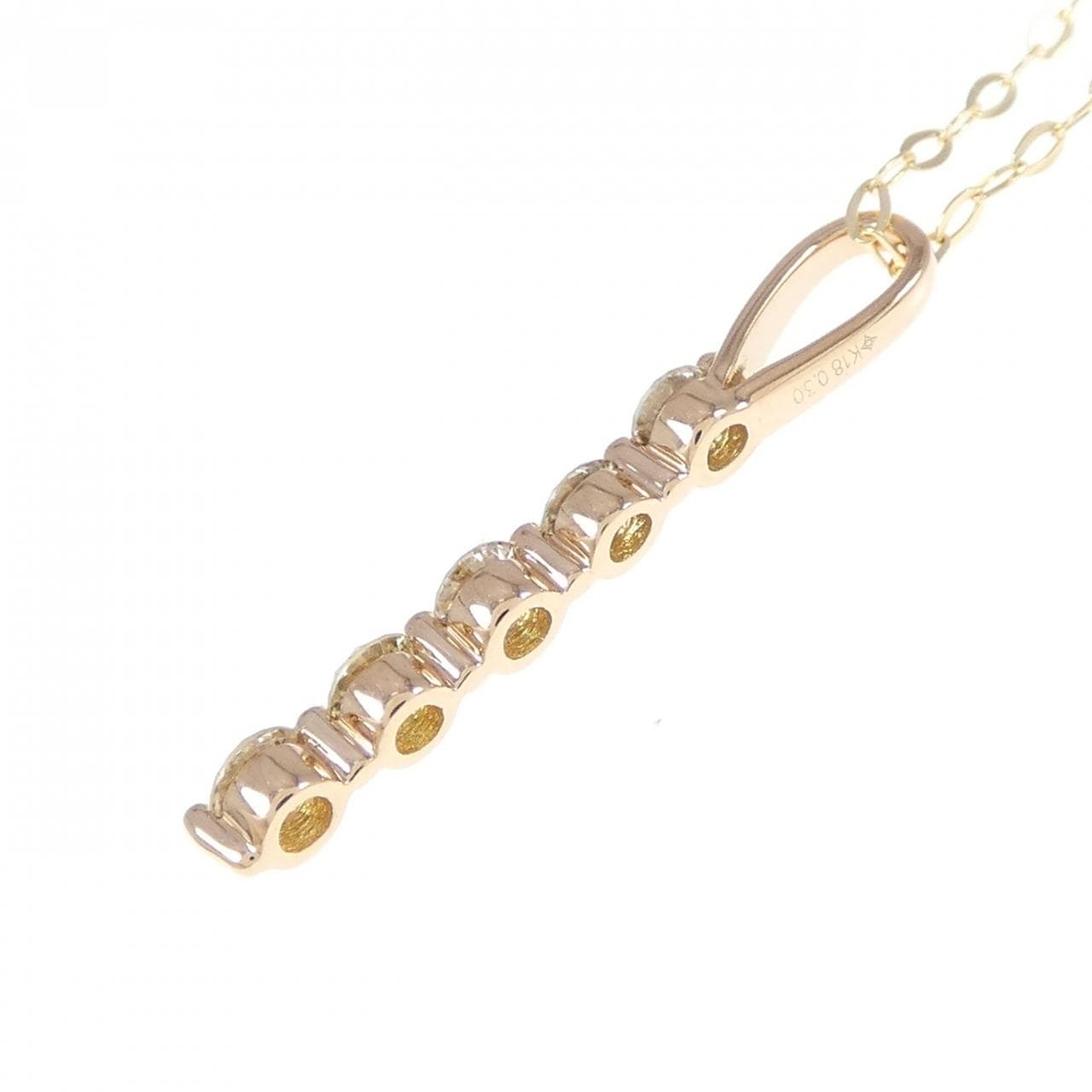 K18PG/K18YG ダイヤモンド ネックレス 0.30CT
