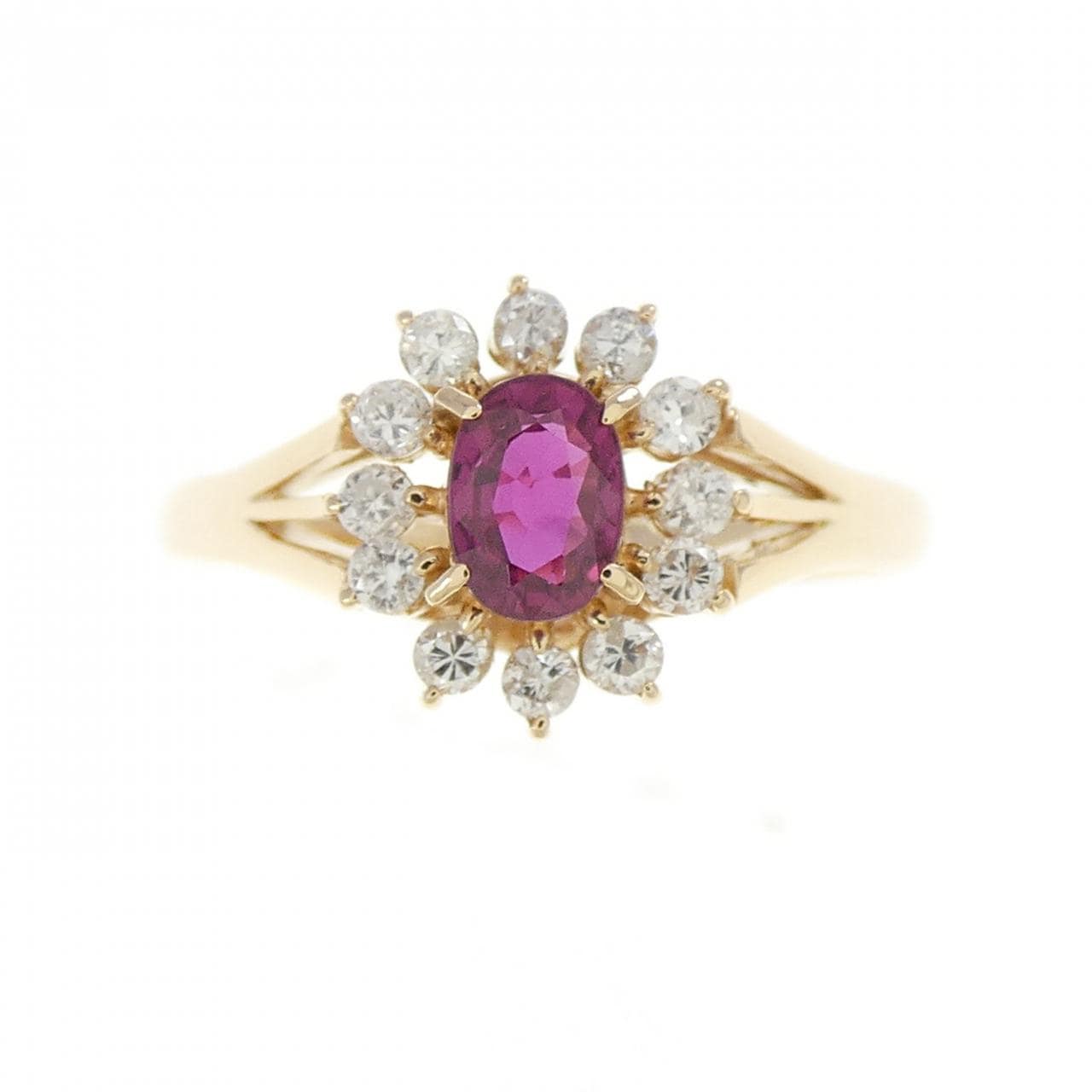 K18YG Ruby Ring 0.36CT