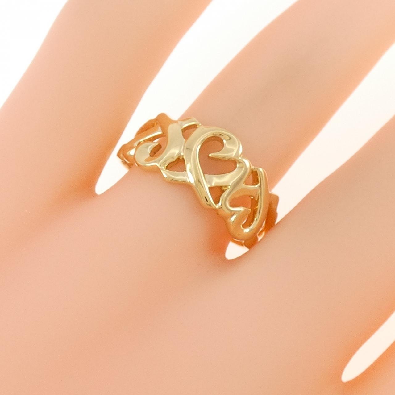 ティファニー トリプルラビングハート リング