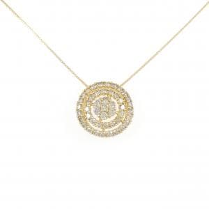 K18YG ダイヤモンド ネックレス 0.75CT