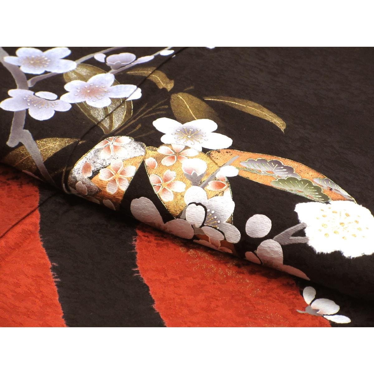 【未使用品】訪問着　友禅金彩加工　身幅Ｌ寸