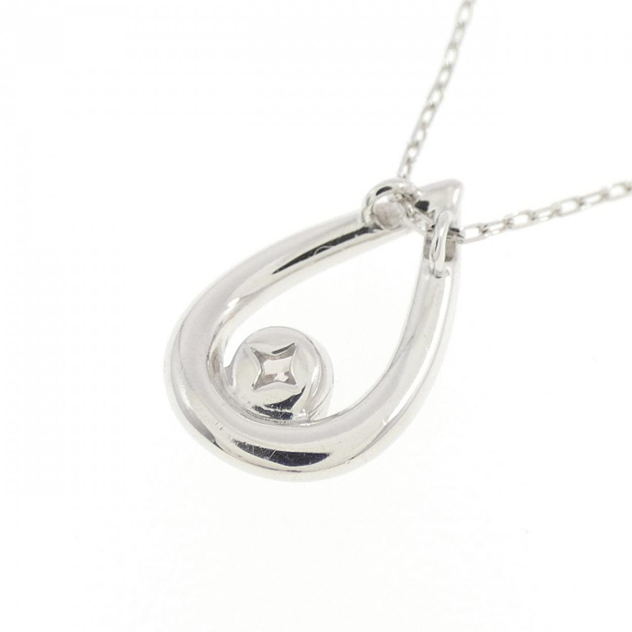 K10WG ダイヤモンド ネックレス