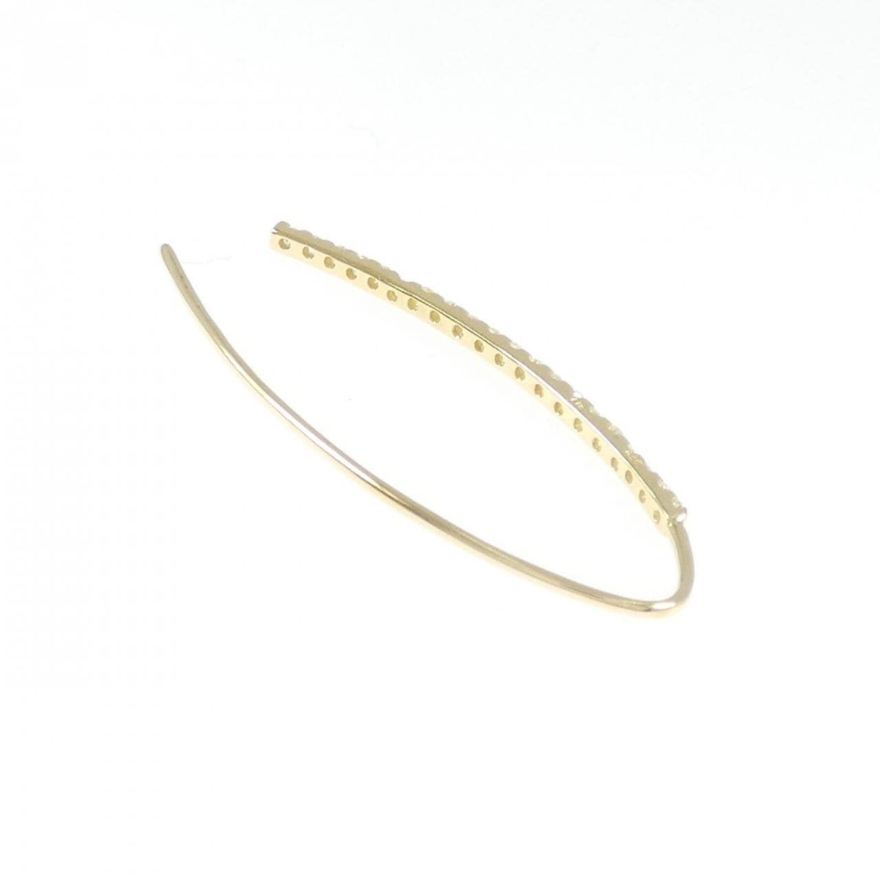 K18YG ダイヤモンド ピアス 0.25CT 片耳