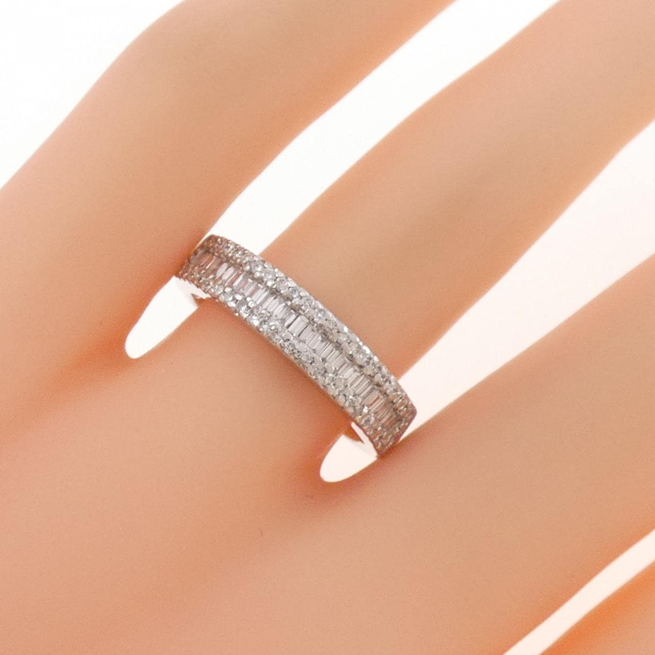 K18WG ダイヤモンド リング 0.43CT