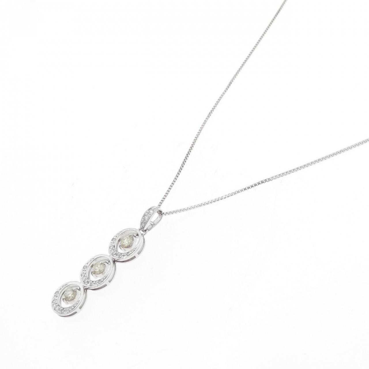 K18WG ダイヤモンド ネックレス 0.50CT