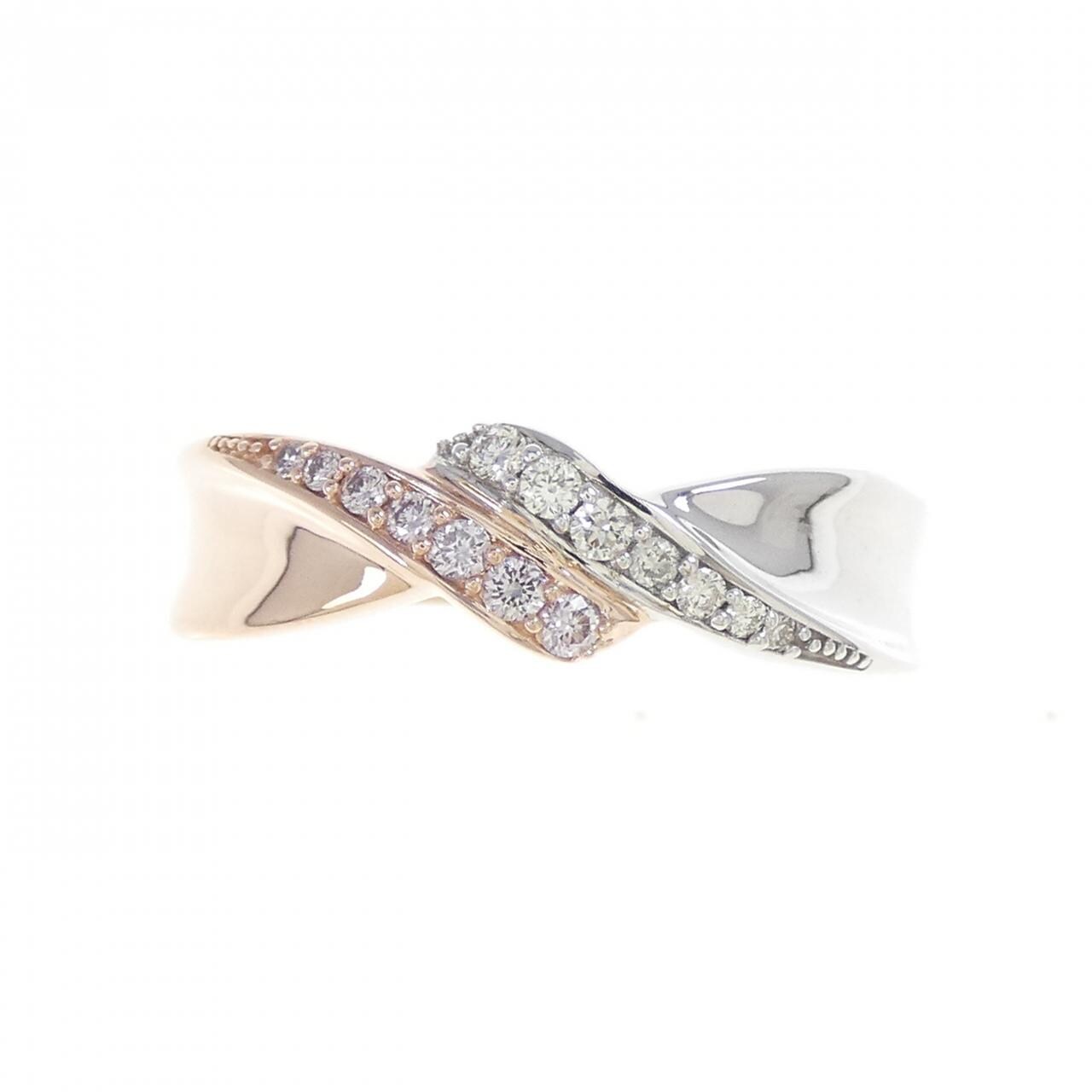 K18YG/K18WG ダイヤモンド リング 0.17CT