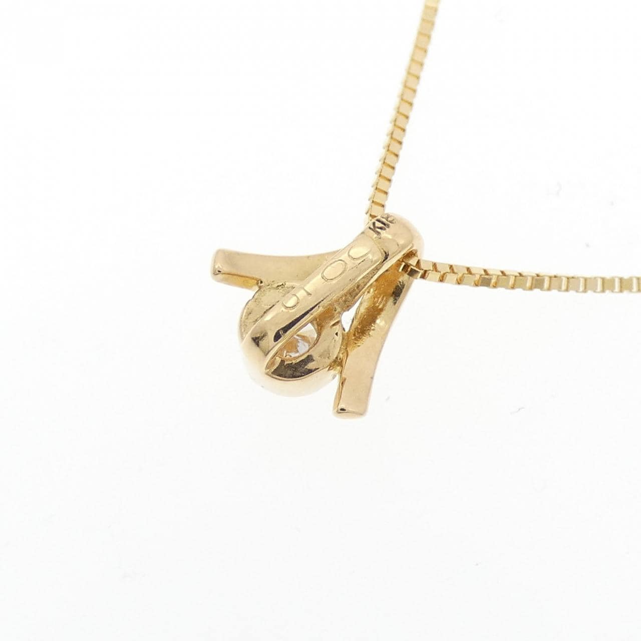 K18YG/750YG ダイヤモンド ネックレス 0.05CT