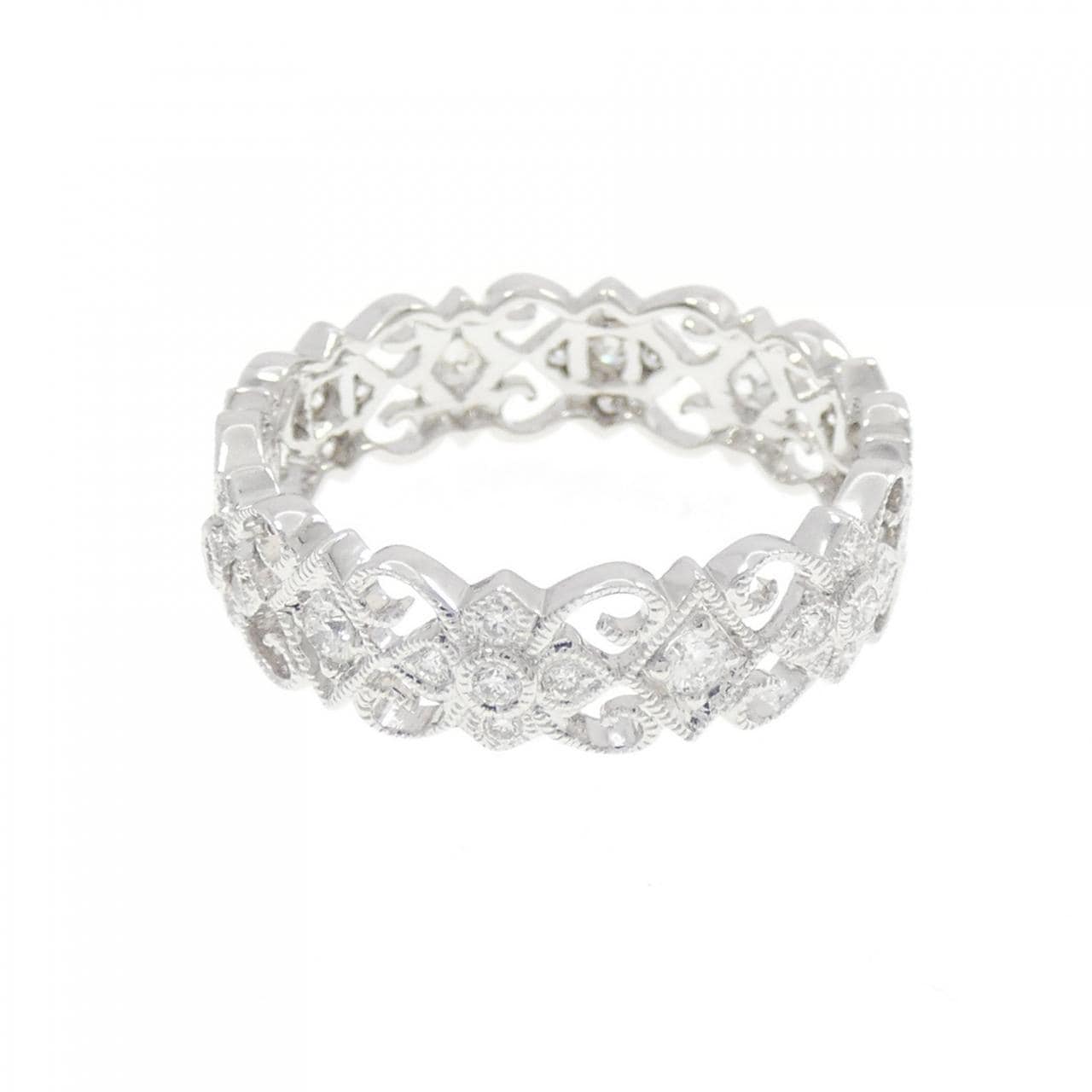 750WG ダイヤモンド リング 0.40CT