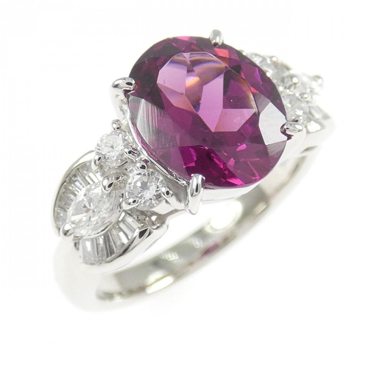 PT900 ガーネット リング 2.650CT