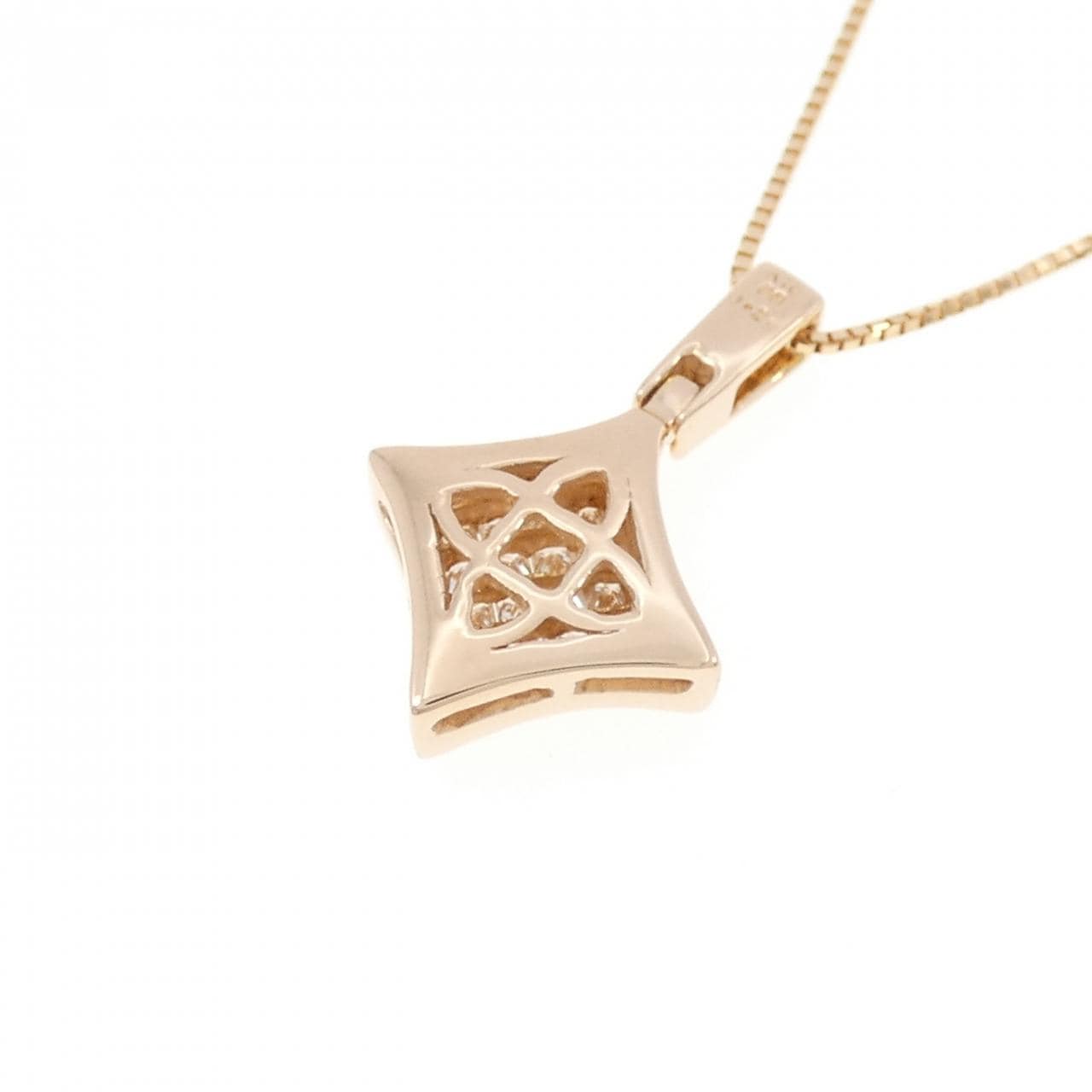 K18PG ダイヤモンド ネックレス 0.25CT
