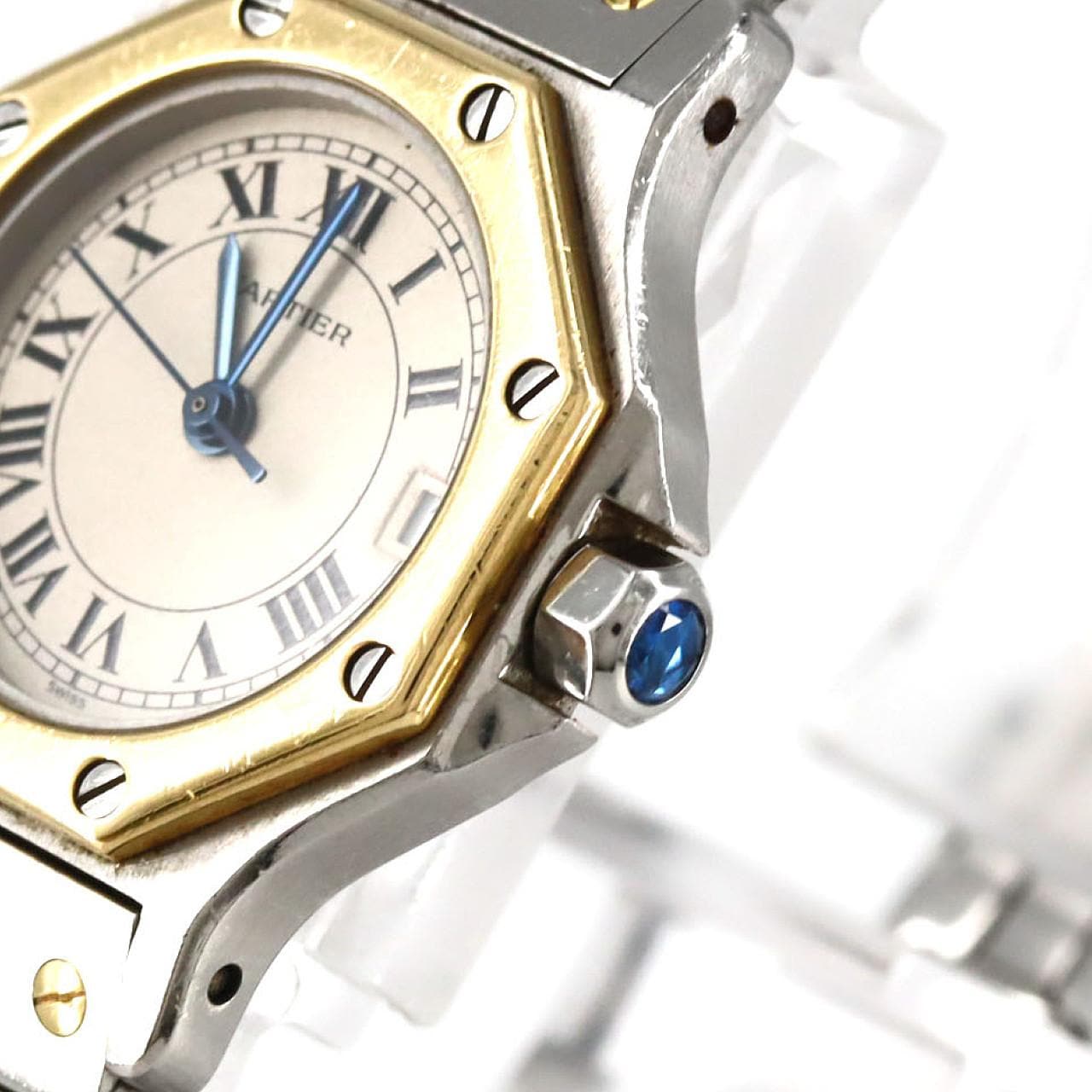 【ノーメンテナンス特価】カルティエ サントスオクタゴンSM コンビ W2001683 SSxYG クォーツ