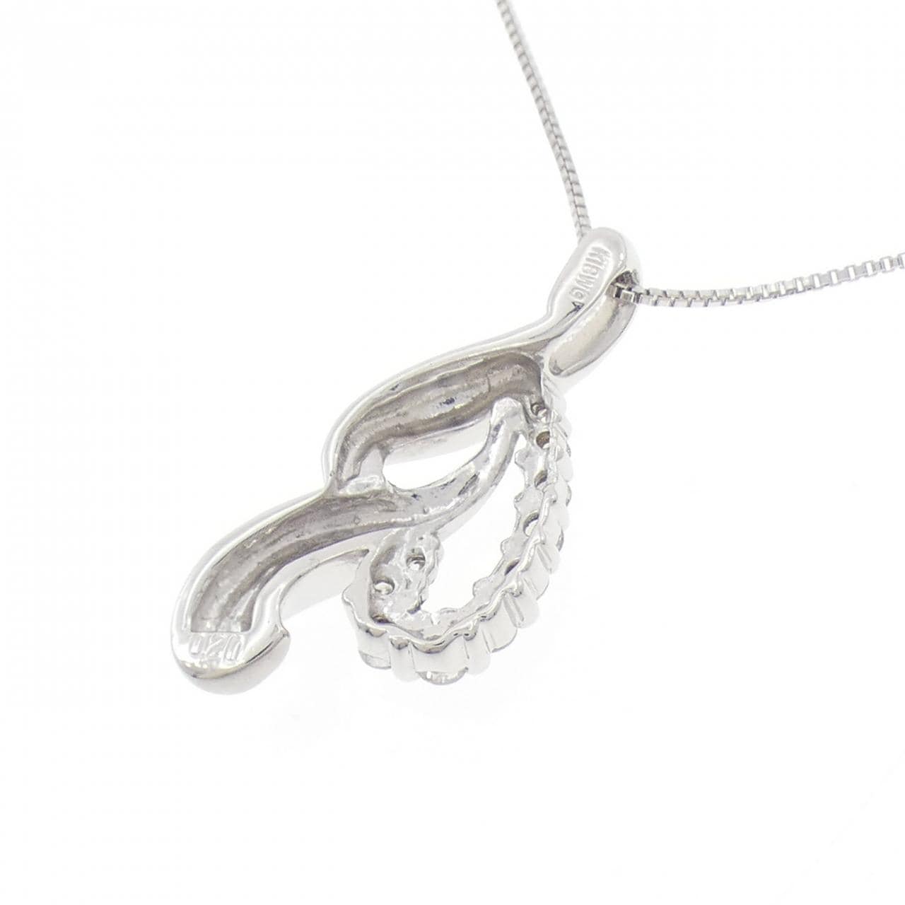 K18WG ダイヤモンド ネックレス 0.20CT