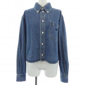 セリーヌ CELINE ユニオンオーシャンウォッシュデニム クロップドシャツ トリオンフ 2T187459N シャツ