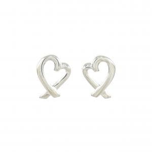 ティファニー ラビングハート ミニ ピアス