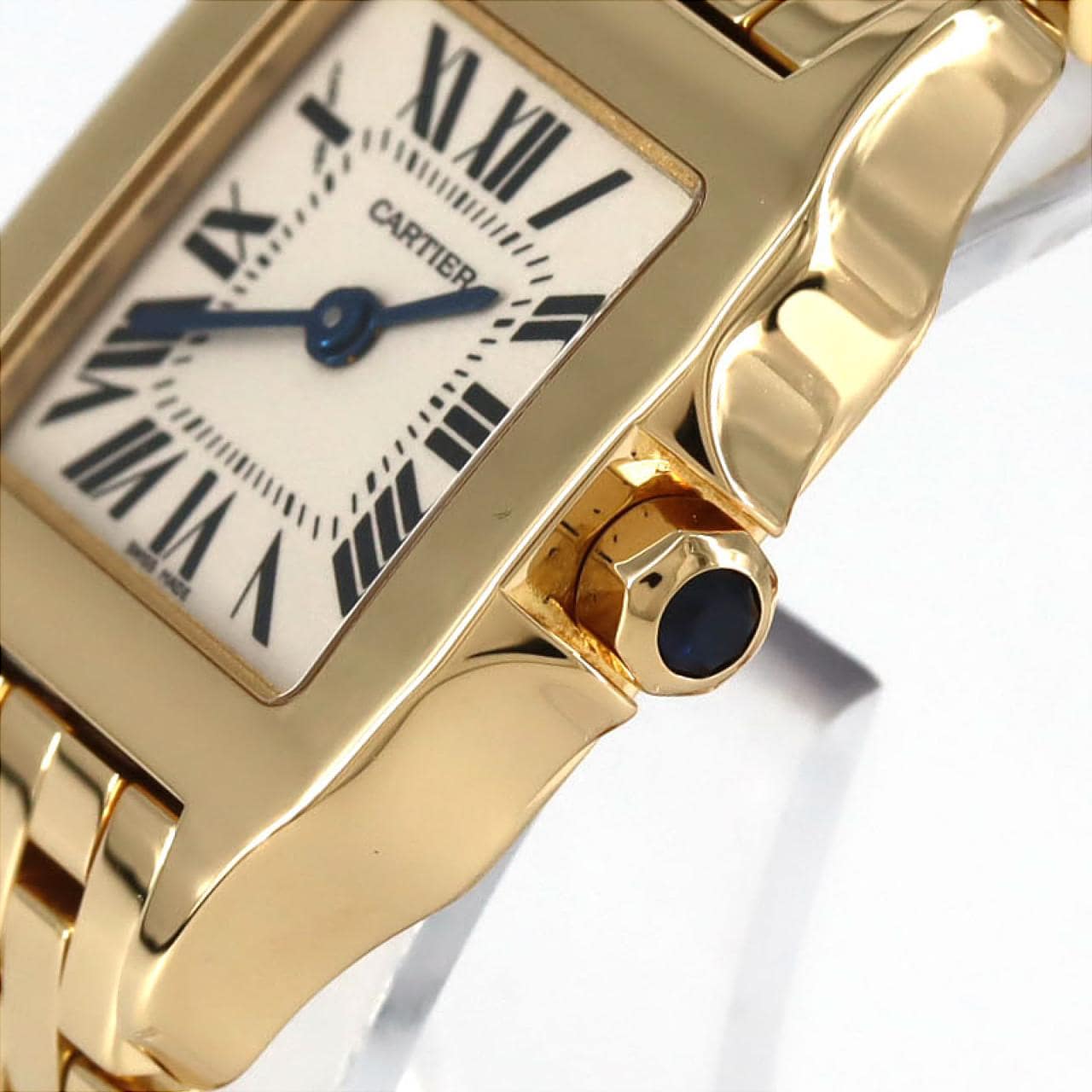 カルティエ サントスドゥモワゼルSM YG W25063X9 YG クォーツ