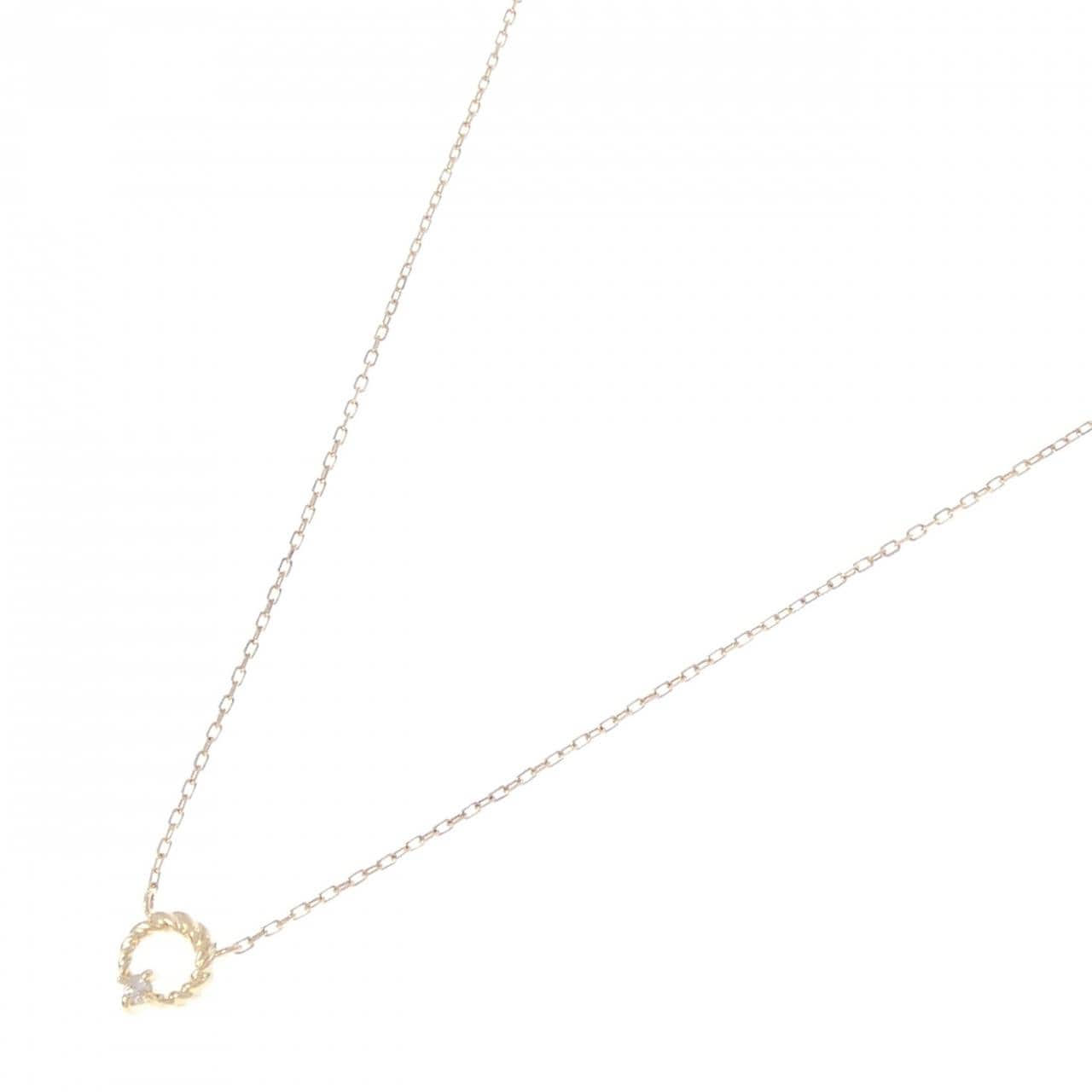 K18YG ダイヤモンド ネックレス 0.03CT