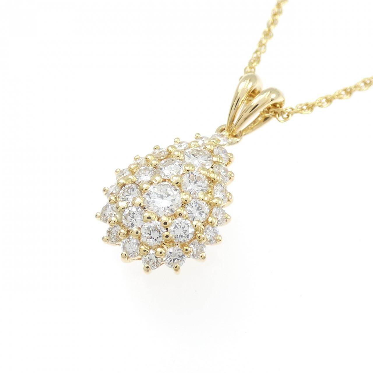 K18YG ダイヤモンド ネックレス 1.00CT