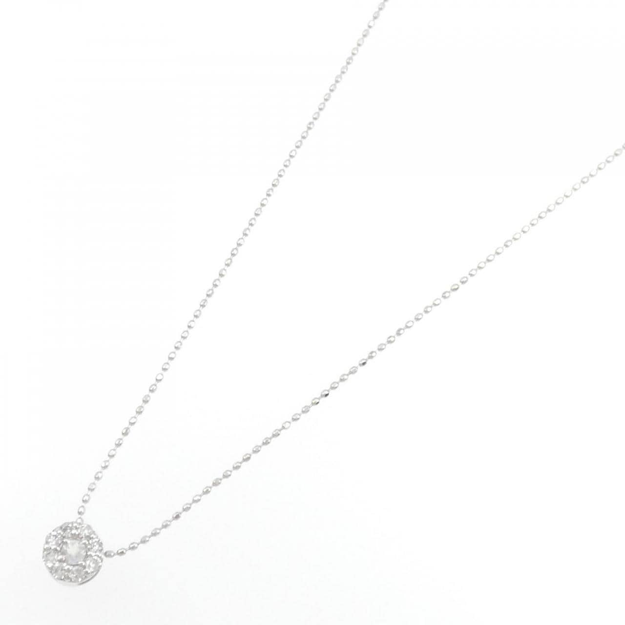 K18WG Moonstone necklace