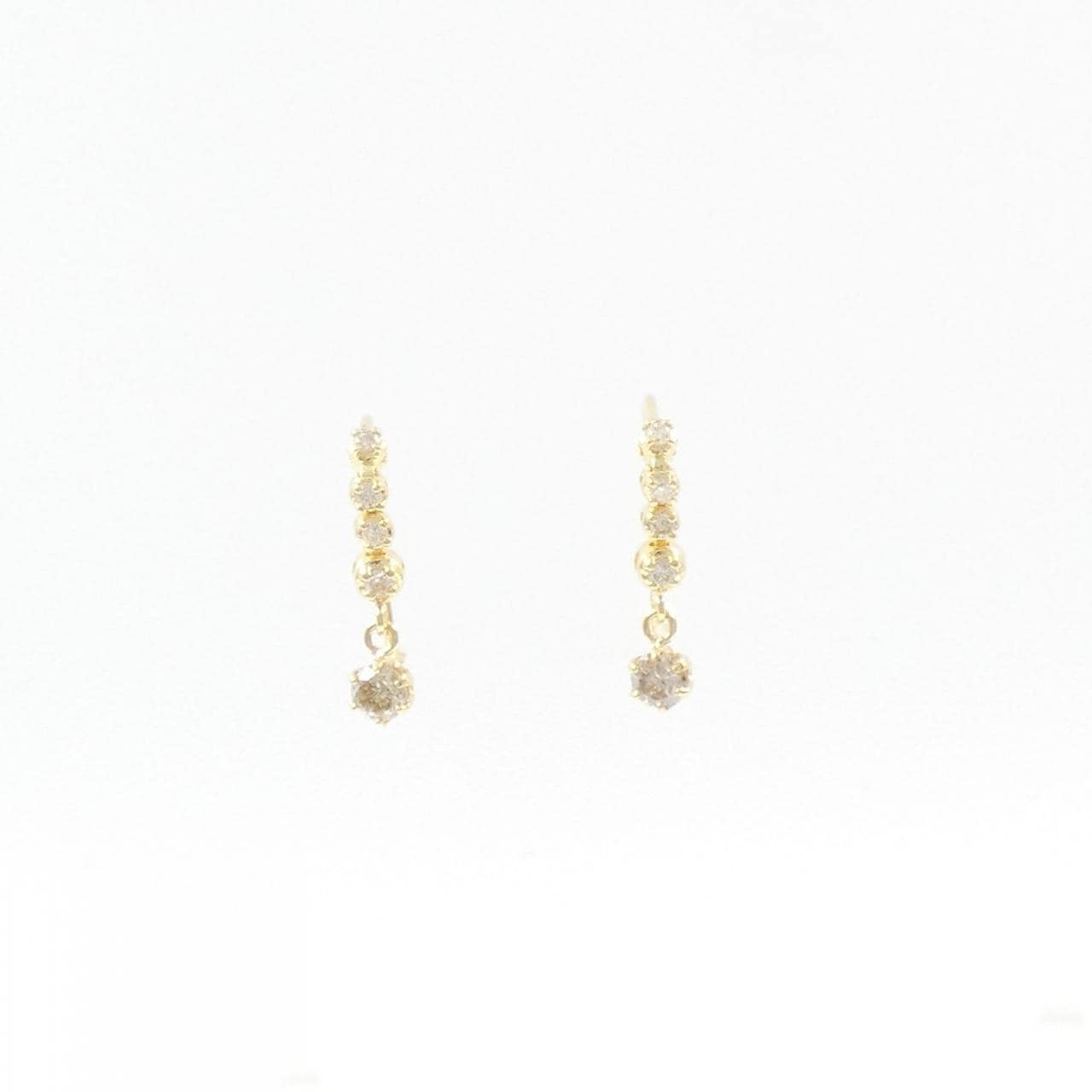 K18YG ダイヤモンド ピアス 0.30CT