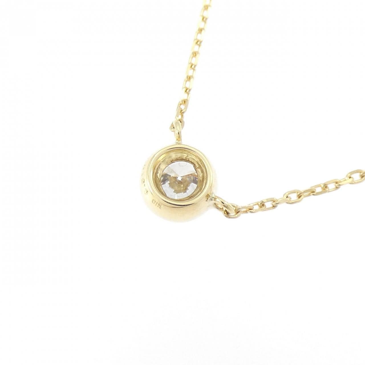 K18YG ソリティア ダイヤモンド ネックレス 0.314CT