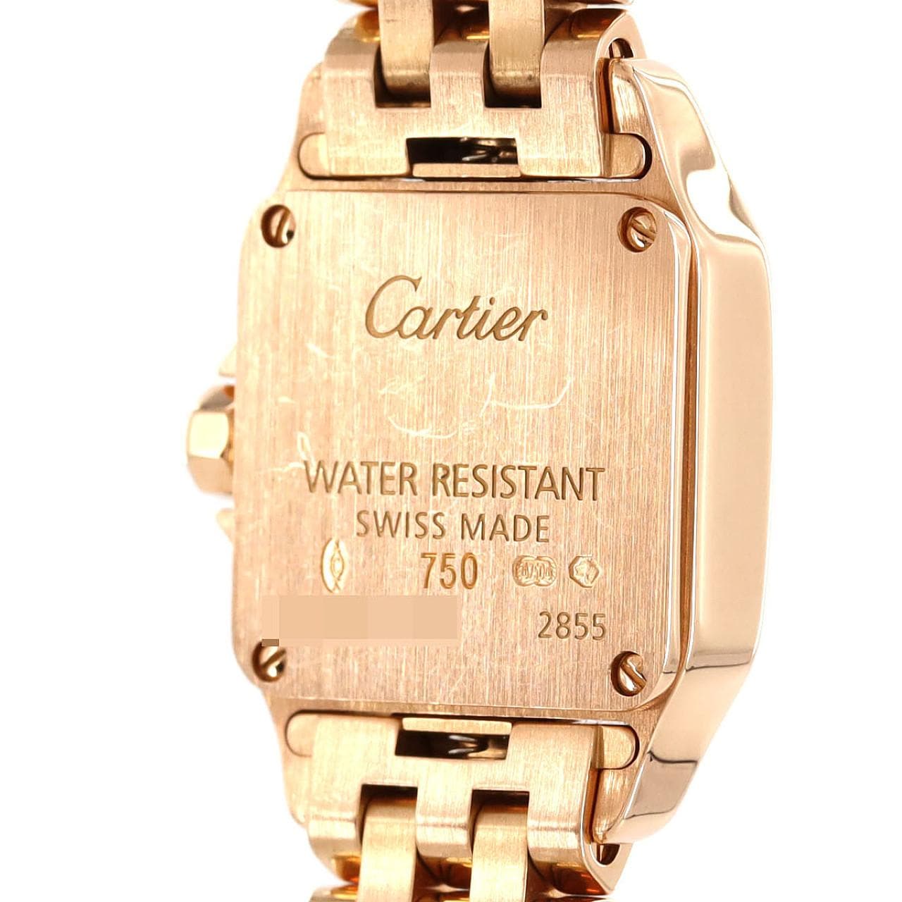 Cartier Mini Santos de Moiselle PG W25077X9 PG/RG石英