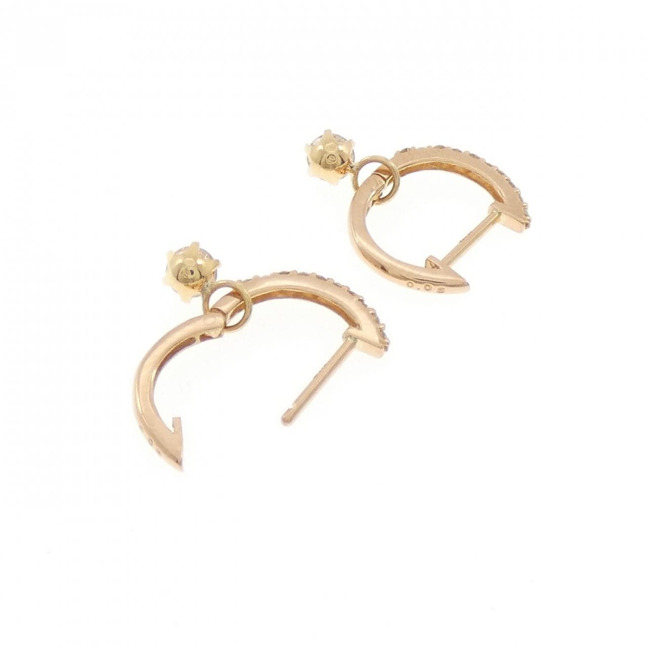 K18PG/K18YG ダイヤモンド ピアス 0.30CT